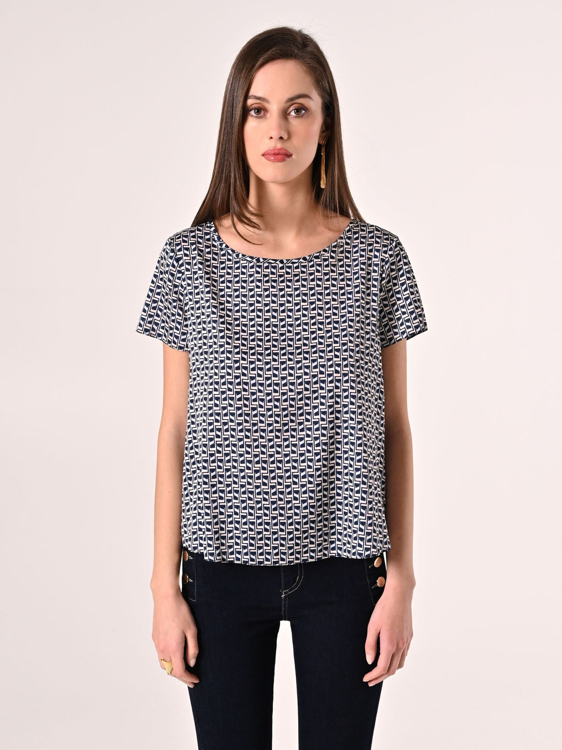 Blusa stampa Geometrica