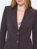 Giacca blazer avvitata marrone moro