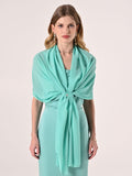 Stola in Georgette Verde Acqua