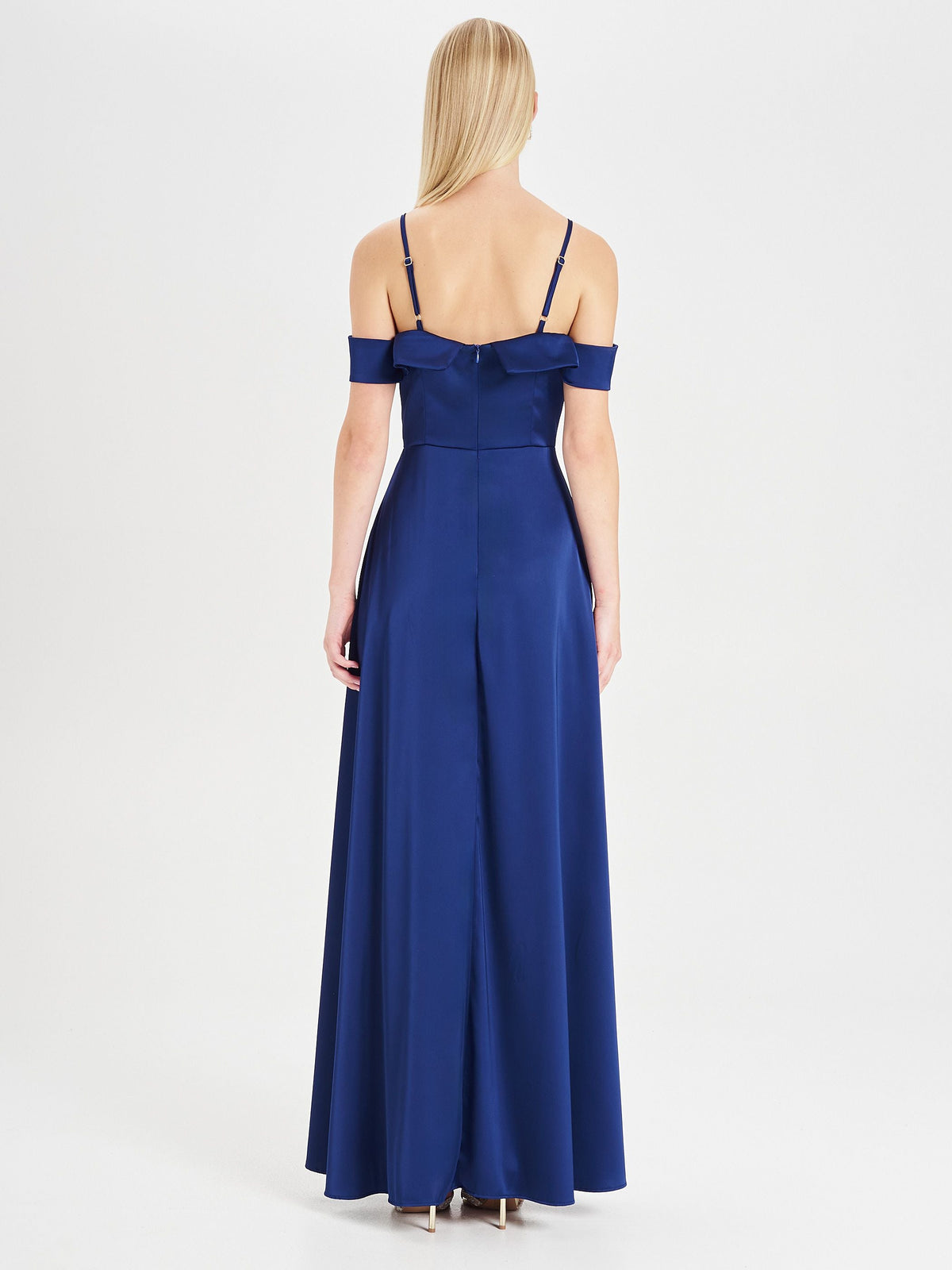 Abito Rinascimento atelier Blu con Spalle Scoperte