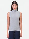 Maglia dolcevita smanicata grigio chiaro Giorgia Palmas X Rinascimento