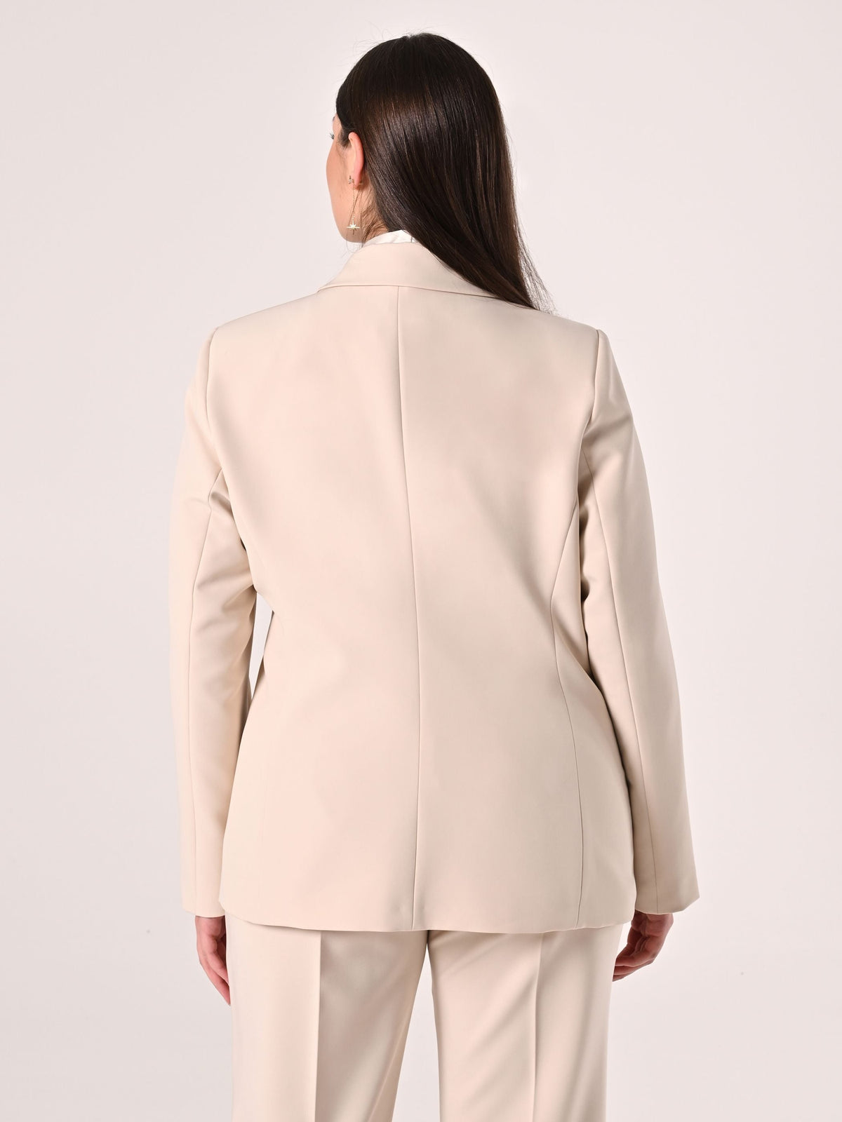 Giacca Curvy Beige Chiaro