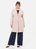 Cappotto Curvy  monopetto tortora beige