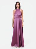 Abito Lungo Rosa Antico con scollo Halter
