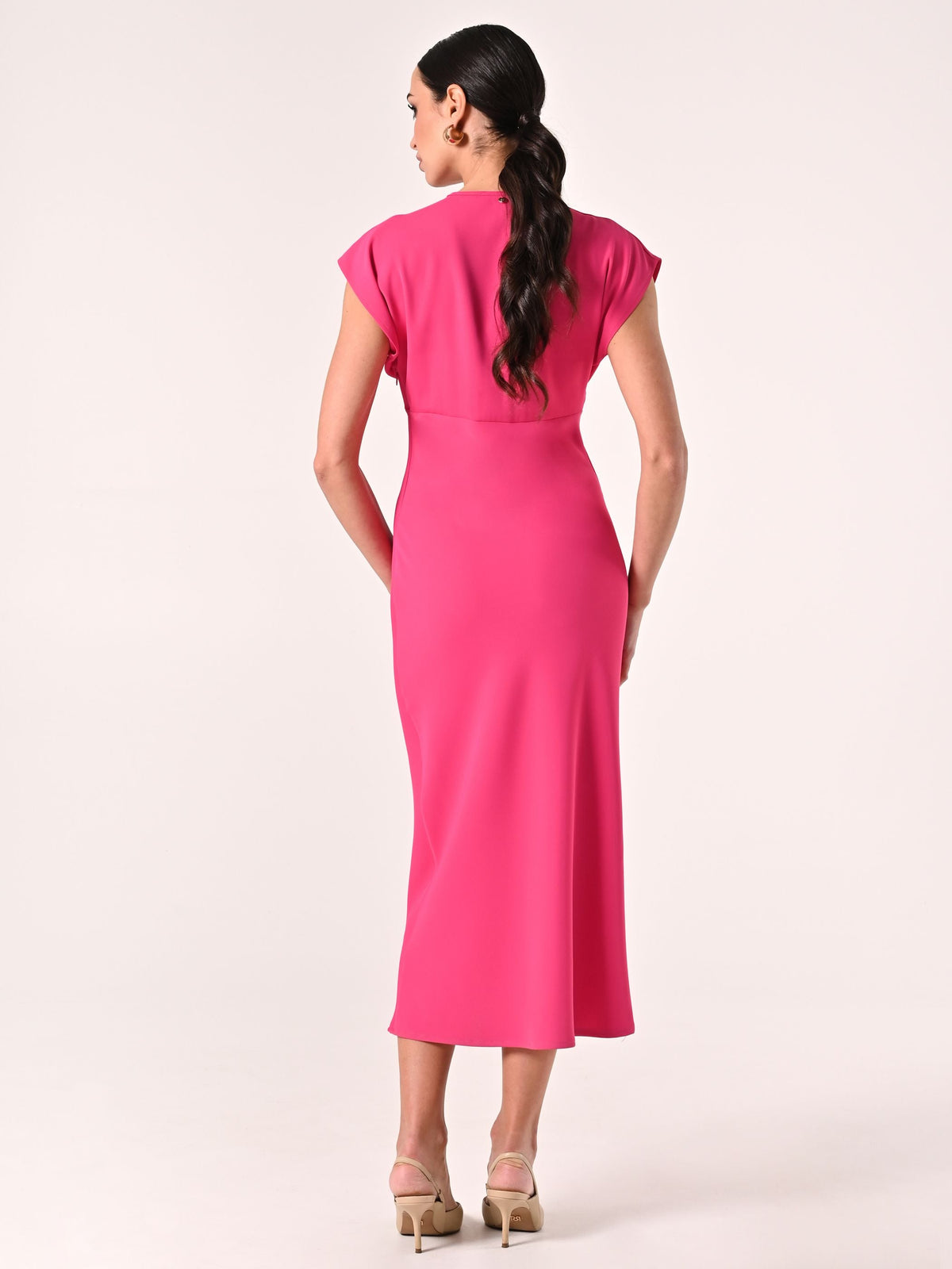 Abito Midi Fuxia