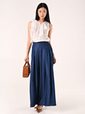Pantaloni Ampi in Chambray