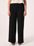 Pantaloni Palazzo Curvy Neri in Cadi