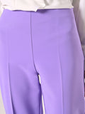 Pantaloni Palazzo Viola in Tessuto Tecnico