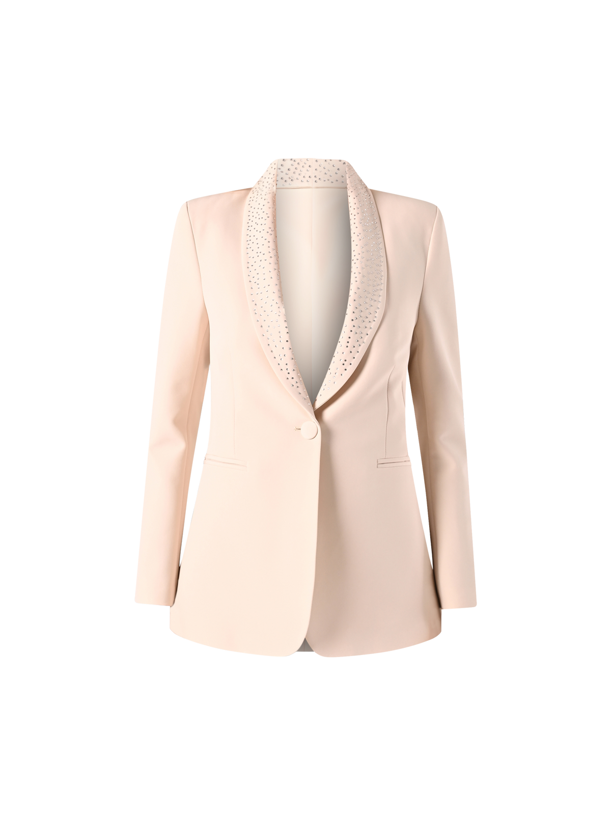Giacca Beige con Strass