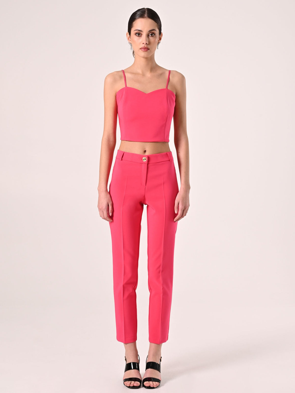 Pantaloni in tessuto tecnico Fuxia