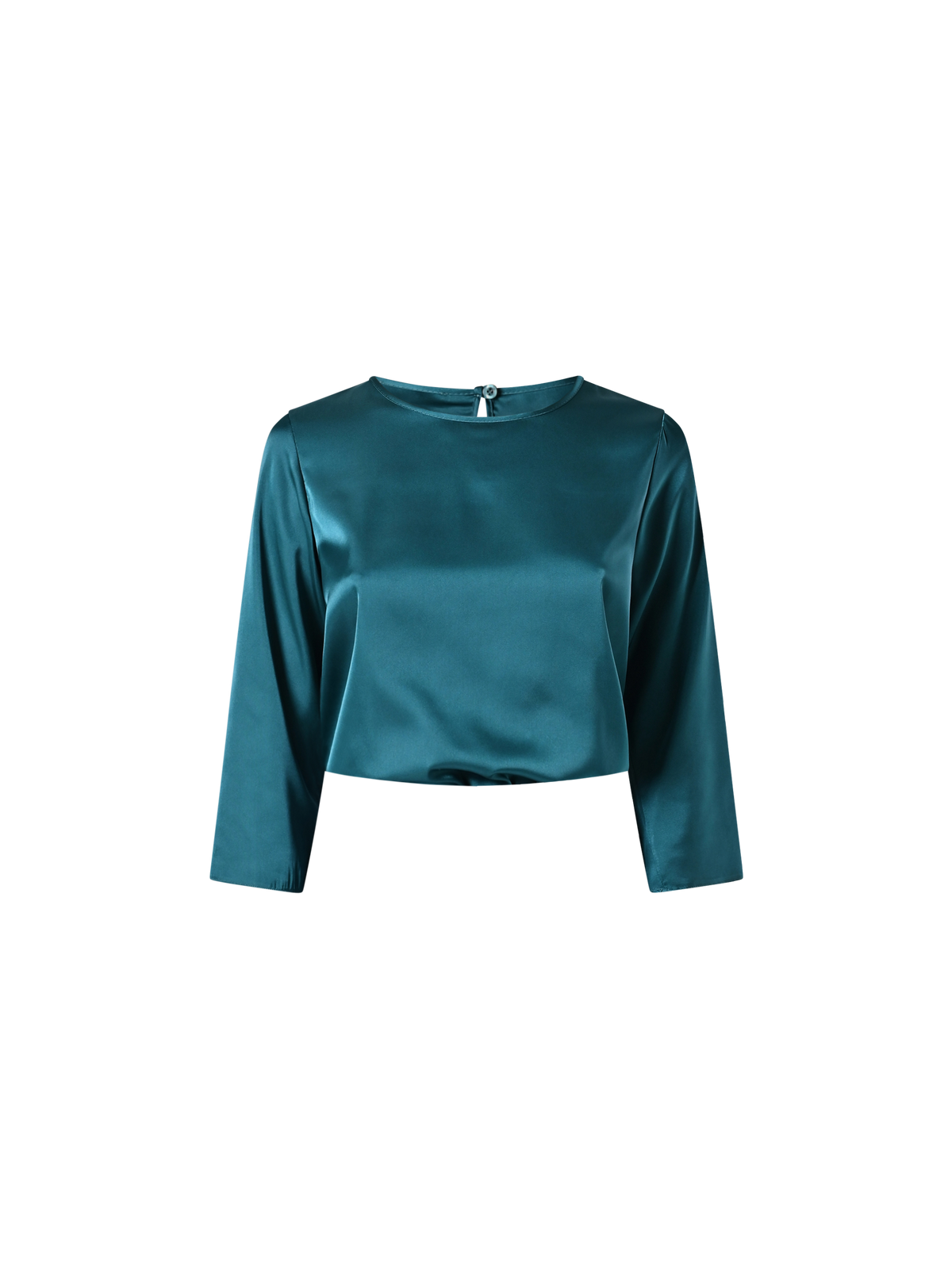 Blusa in Raso Verde Reale