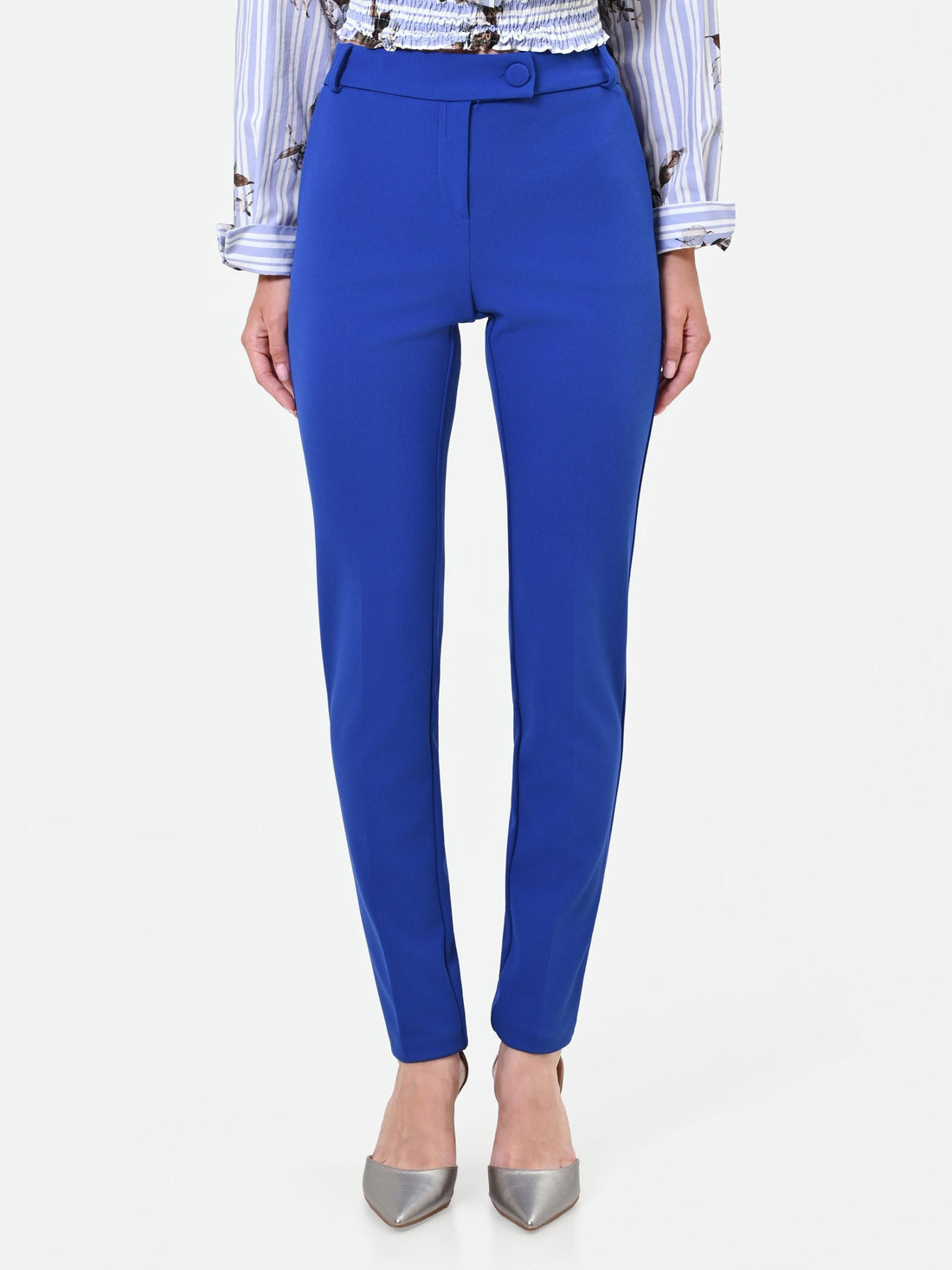 Pantalone a sigaretta blu cina