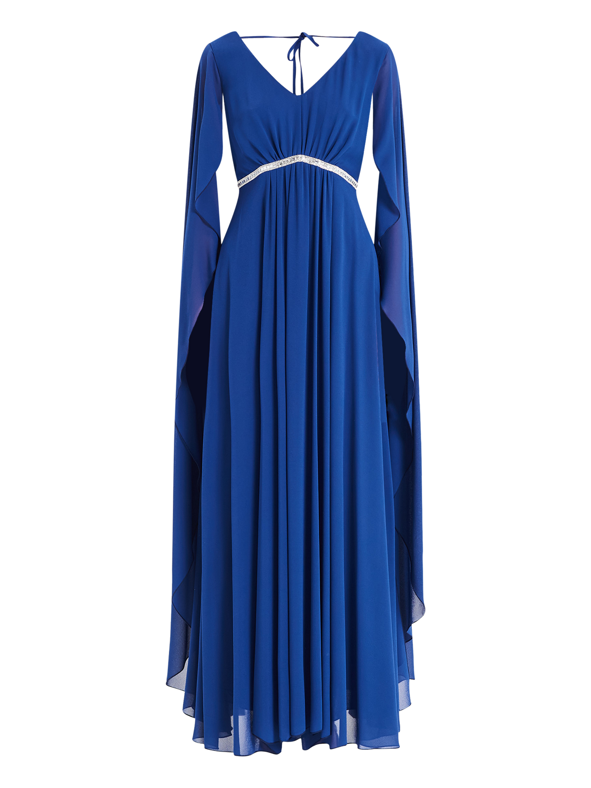 Abito Lungo Rinascimento atelier Blu con Pietre