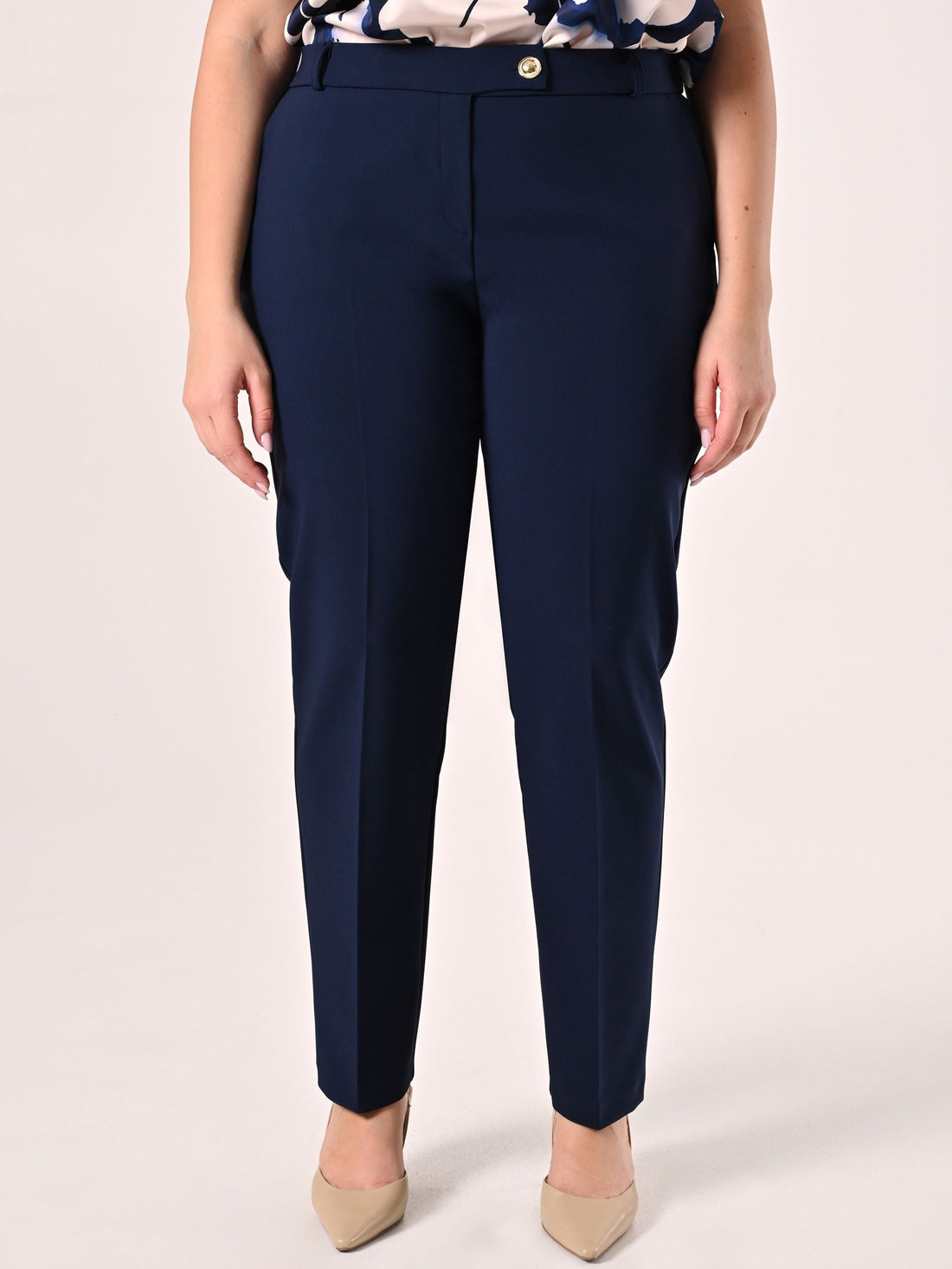 Pantaloni Curvy Blu