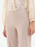 Pantalone a palazzo tortora beige