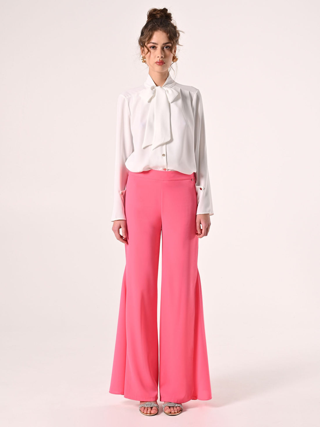 Pantaloni in Cadi color Camelia