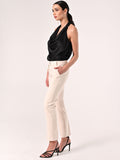 Pantaloni Beige Chiaro in Tessuto Tecnico