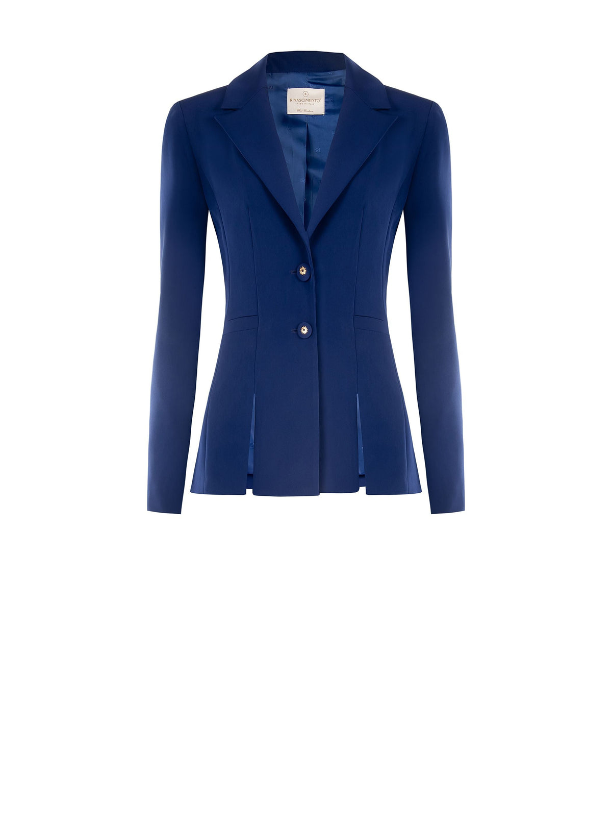 Giacca Studio blu indaco monopetto con spacchi