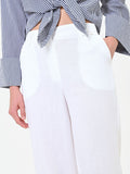 Pantalone bianco in lino