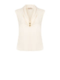 Blusa Curvy Beige con Gioiello