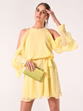 Abito Giallo con Rouches