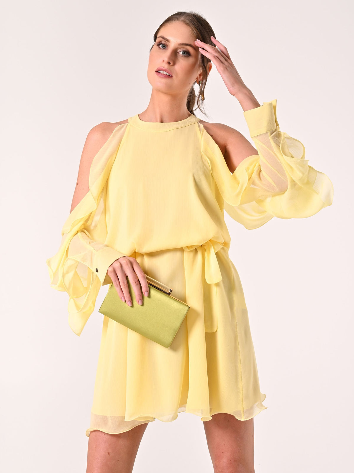 Abito Giallo con Rouches