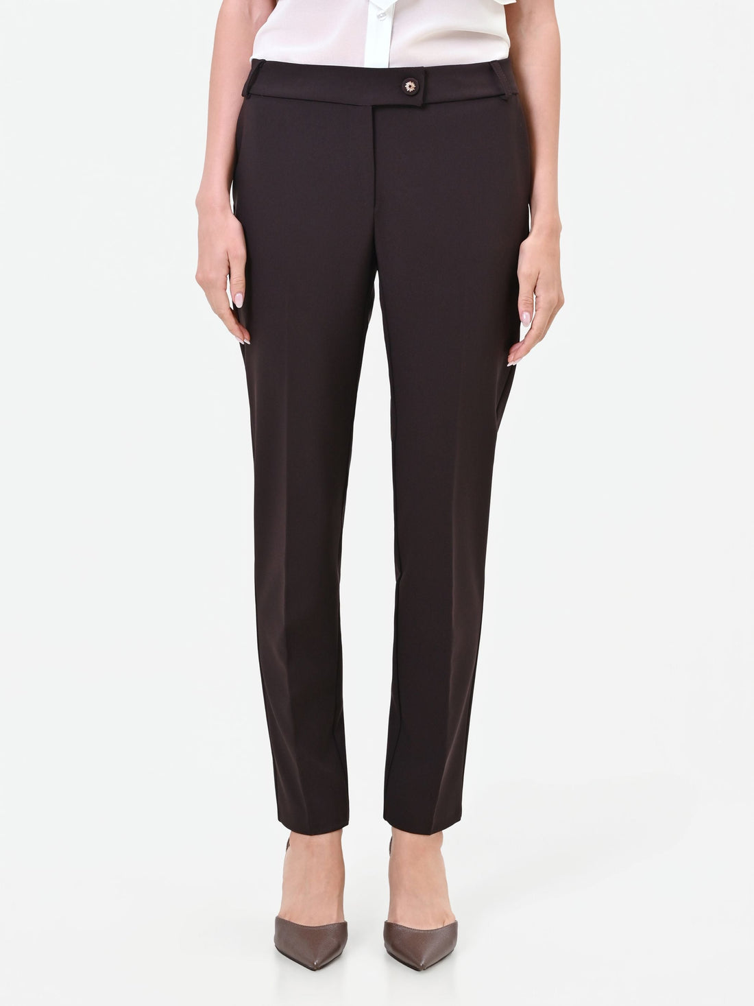 Pantalone skinny moro marrone
