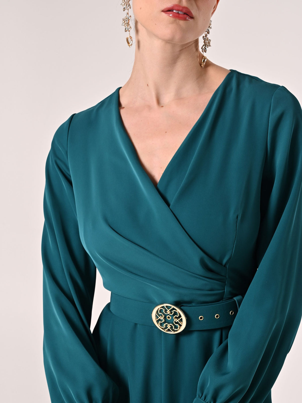 Tuta cinta Monogram Verde Reale