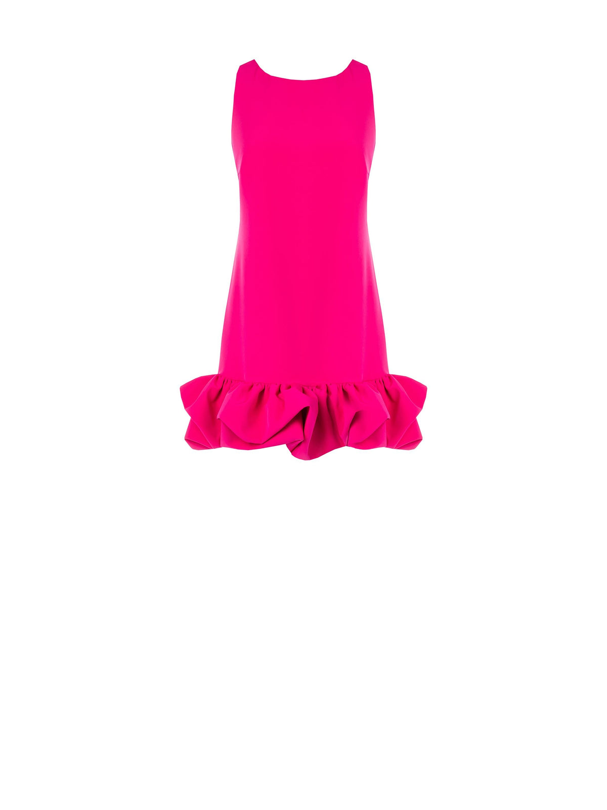 Abito Fuxia con Balza a Palloncino