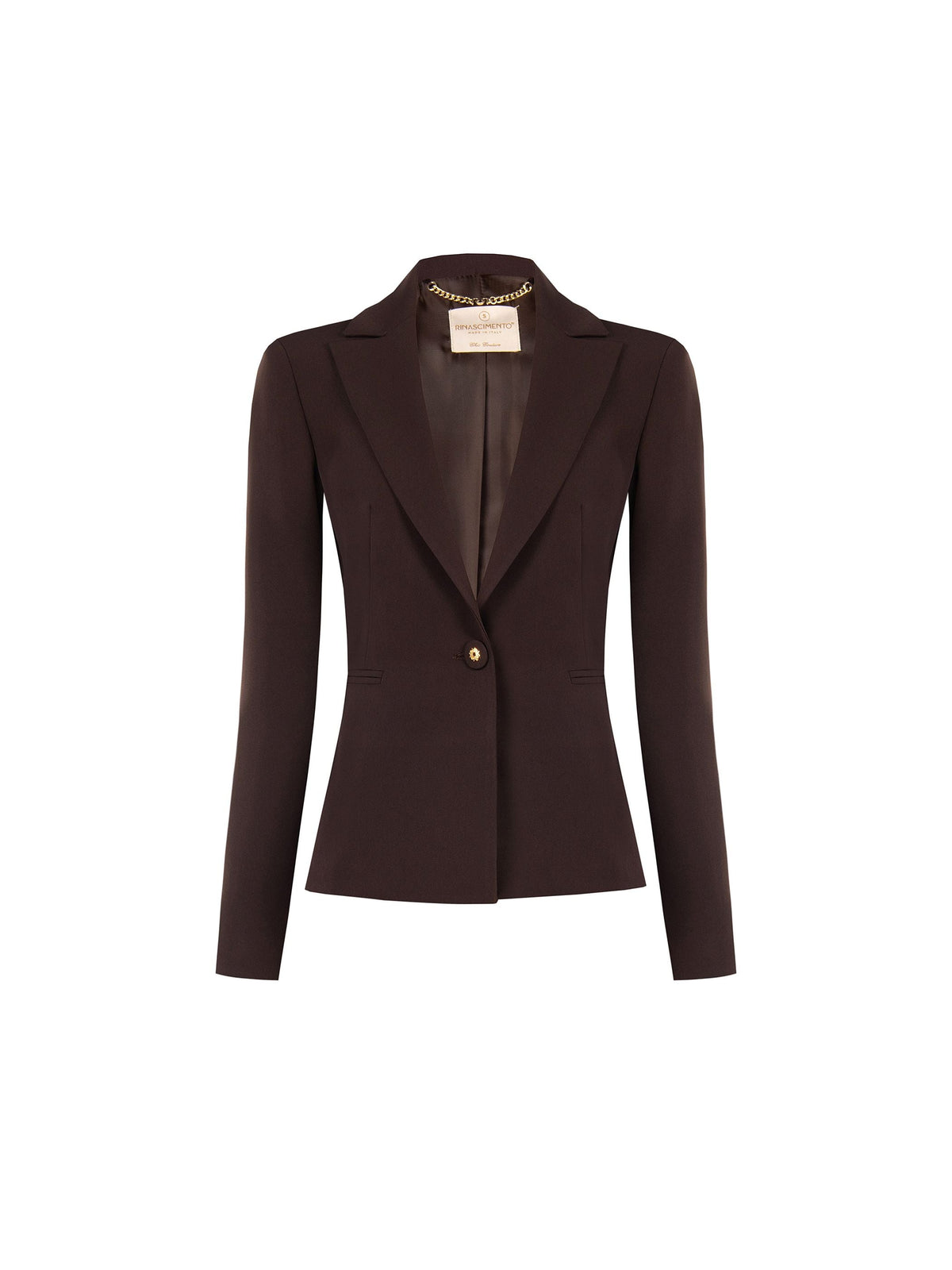 Giacca monopetto moro marrone