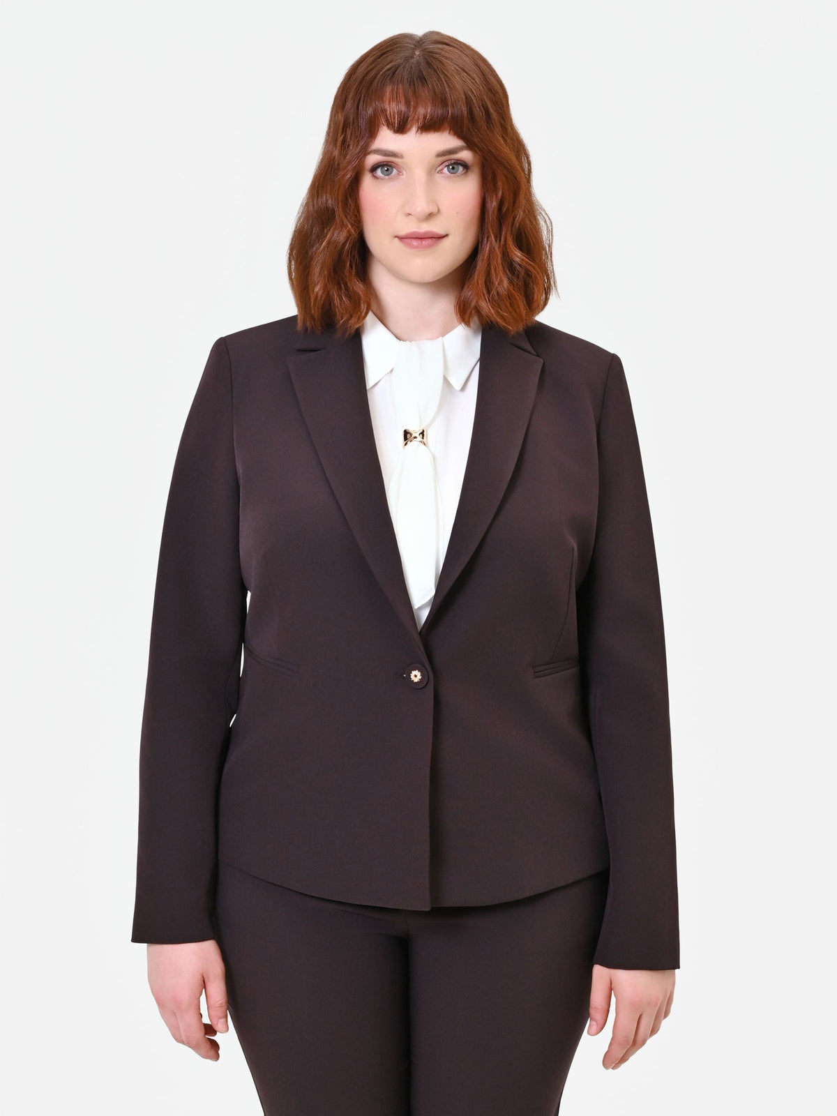 Giacca Curvy  monopetto moro marrone