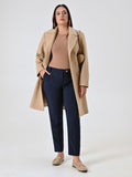 Pantaloni Curvy Straight Blu