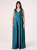 Tuta Curvy Verde con Paillettes