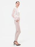 Pantalone skinny tortora beige