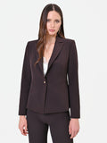 Giacca monopetto moro marrone