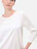 Blusa panna in raso