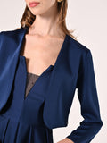 Coprispalle in Raso Blu