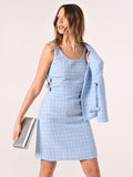 Abito con Fiocchi in Tweed con Micro Paillettes
