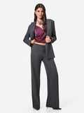 Pantalone grigio scuro a gamba dritta Giorgia Palmas X Rinascimento
