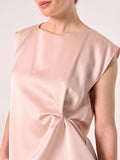Top smanicato in Raso Rosa