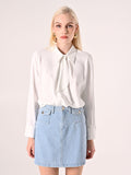 Blusa Bianca con Colletto