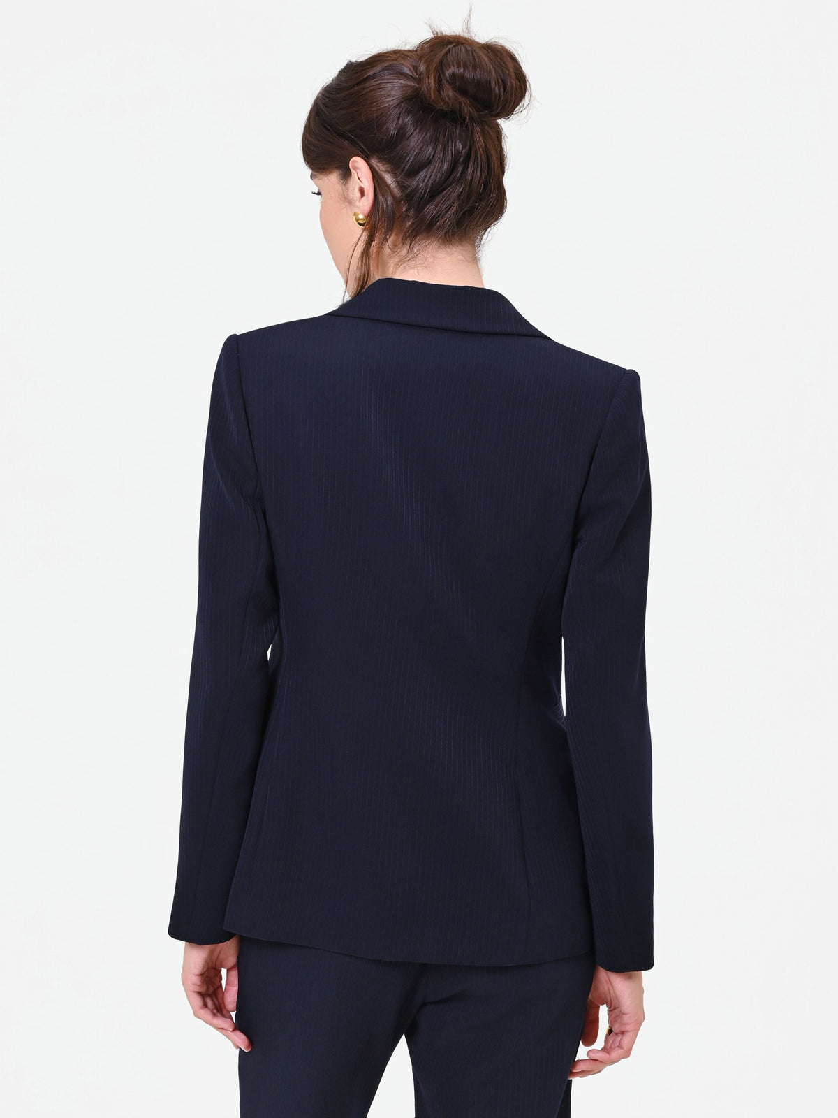 Giacca Studio doppiopetto gessata blu navy