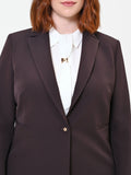 Giacca Curvy  monopetto moro marrone
