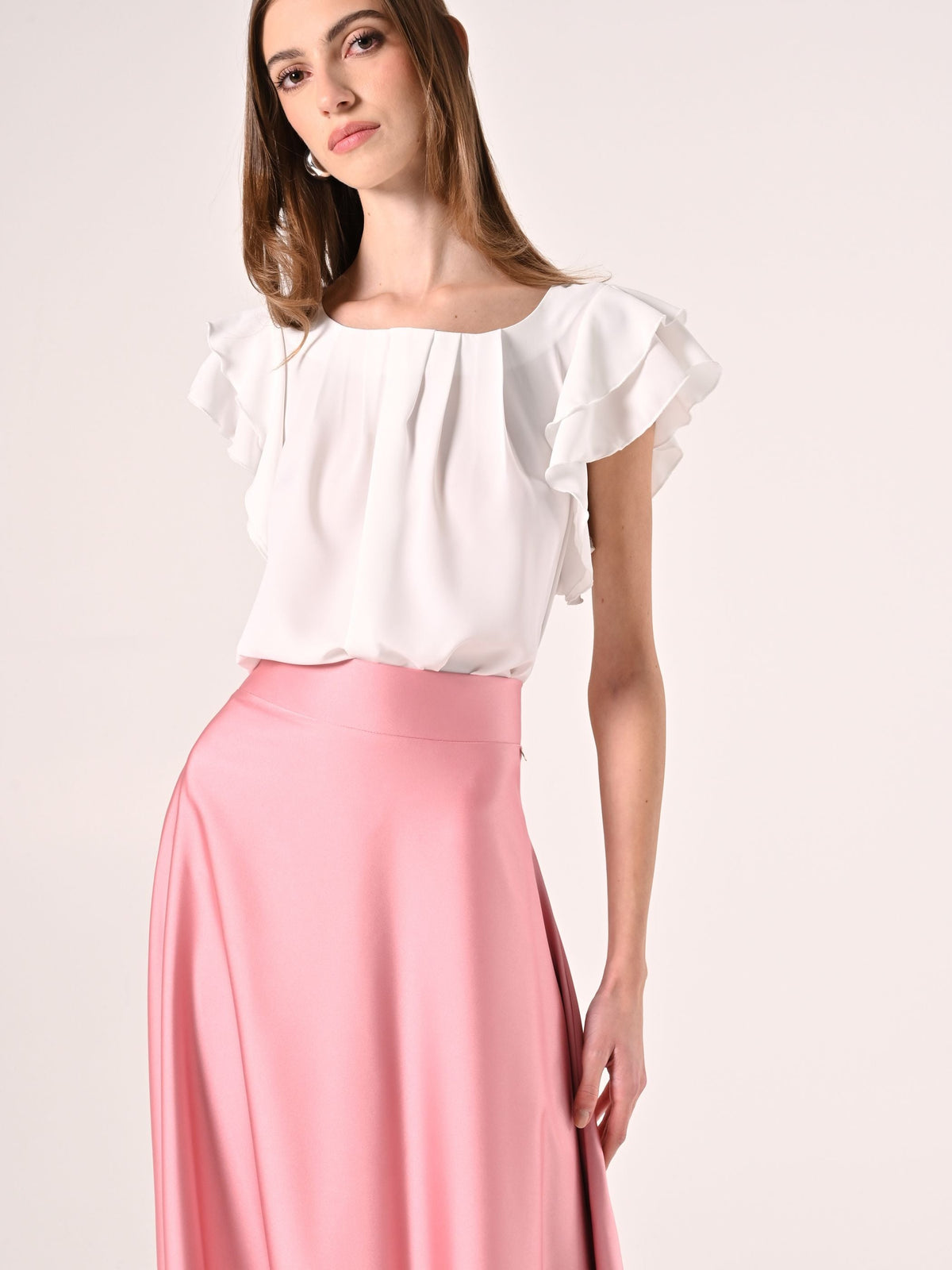 Blusa con Maniche ad Aletta