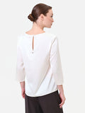 Blusa panna in raso