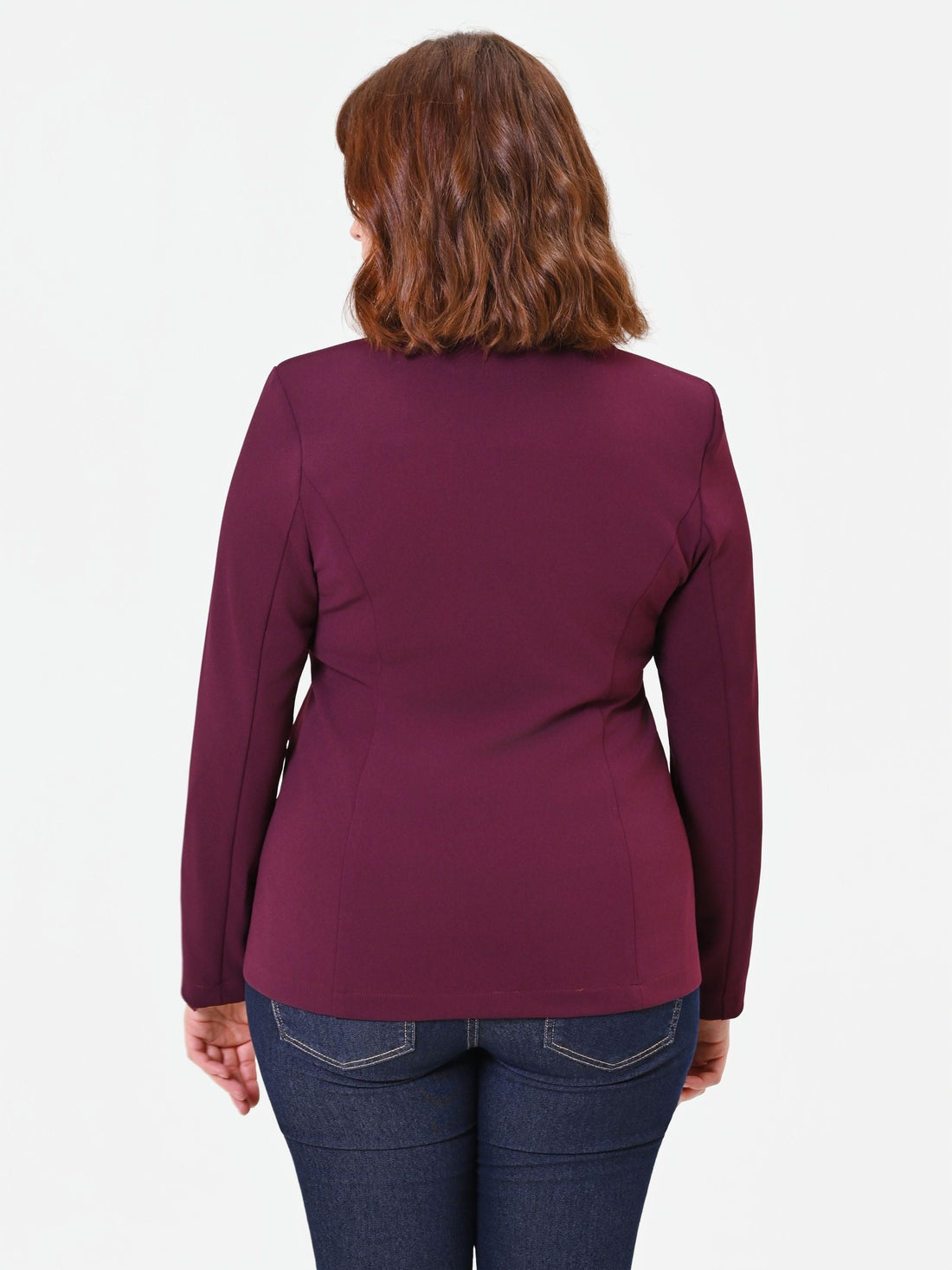 Giacca Curvy doppiopetto bordeaux rosso