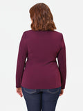 Giacca Curvy doppiopetto bordeaux rosso
