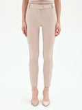 Pantalone tortora beige skinny