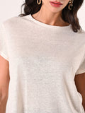 T-Shirt Lino Viscosa Beige