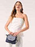 Top con Baschina in Cotone Bianco Operato